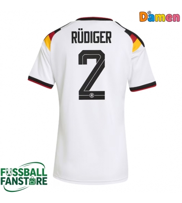 Deutschland Antonio Rudiger #2 Replik Heimtrikot Damen WM 2026 Kurzarm